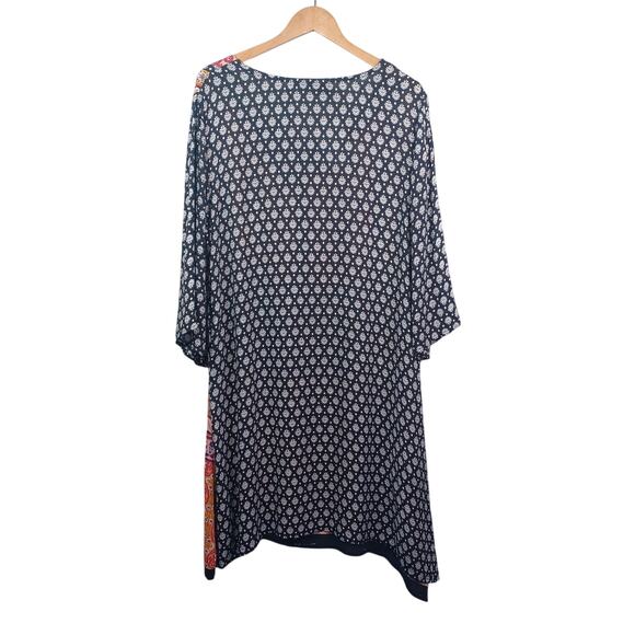 Anandas Collection Boho Tunic Dress XL Multi Color Tribal Hippie Cover Up Beach - Picture 2 of 12